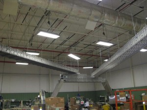 Overhead Conveyor System in a manufacturing facility