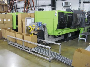 DynaCon Box Conveyor System installed on the line at Lindal North America manufacturing company