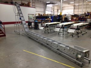 DynaCon long portable Z conveyor.