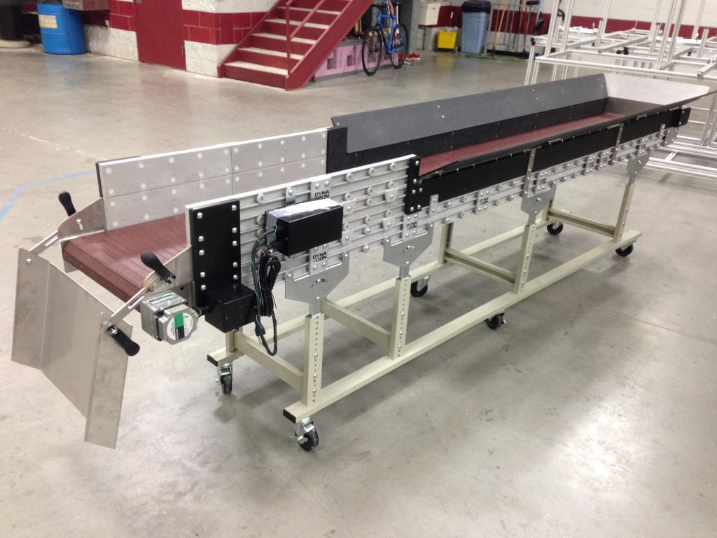 DynaCon custom low profile conveyor system.