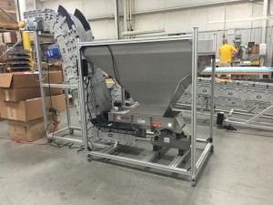 Z Conveyor with Vibratory Bin Hopper