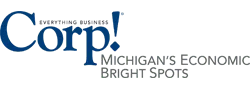 Corp! Michigan's Economic Bright Spots logo