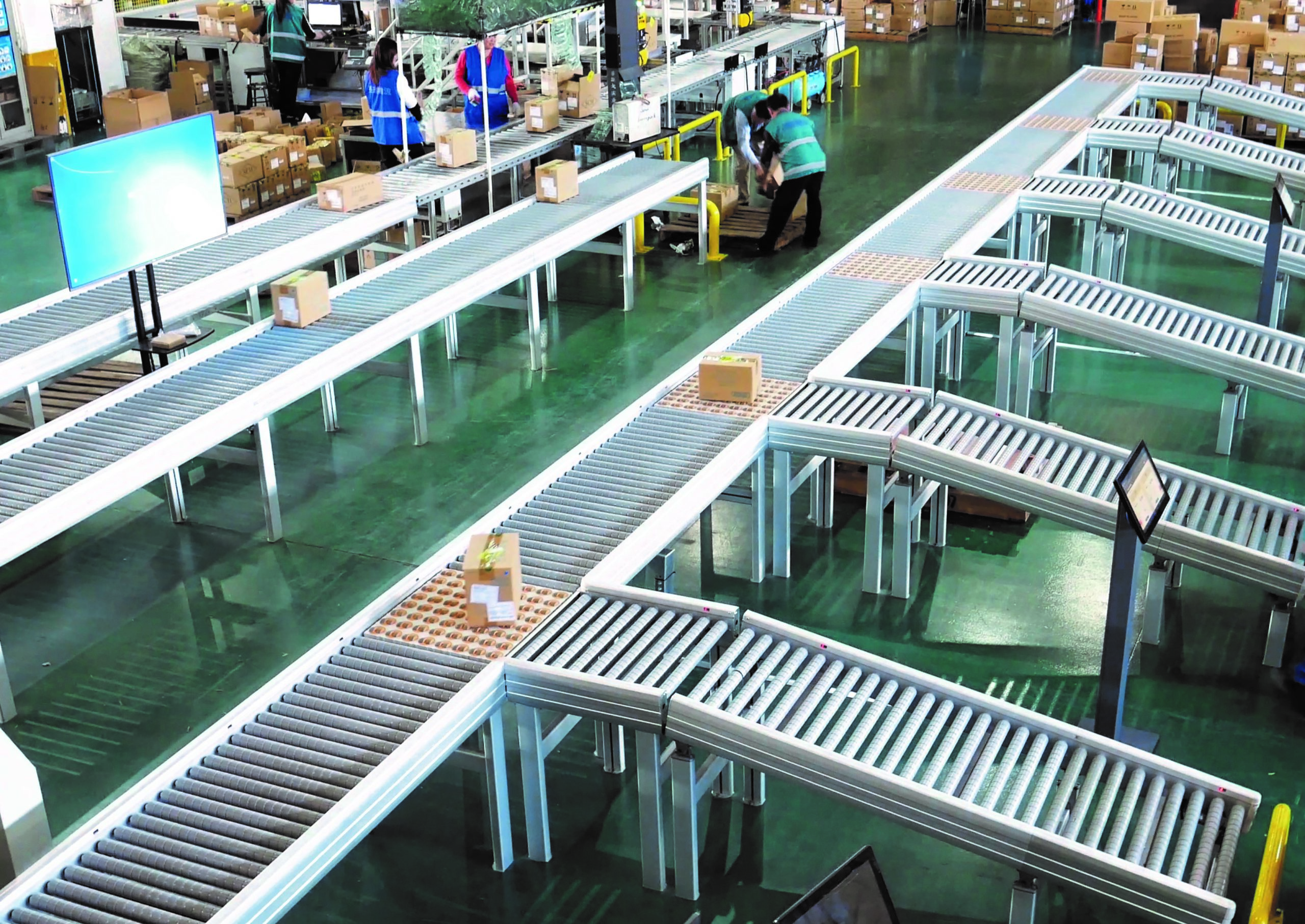 DynaRoller Zone Powered Roller Conveyors Energy Efficient