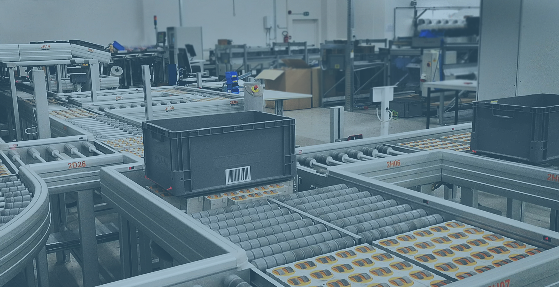 DynaClean conveyor moving objects from one area to another