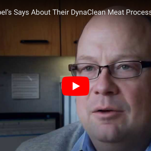 screen shot of meat processing conveyor video