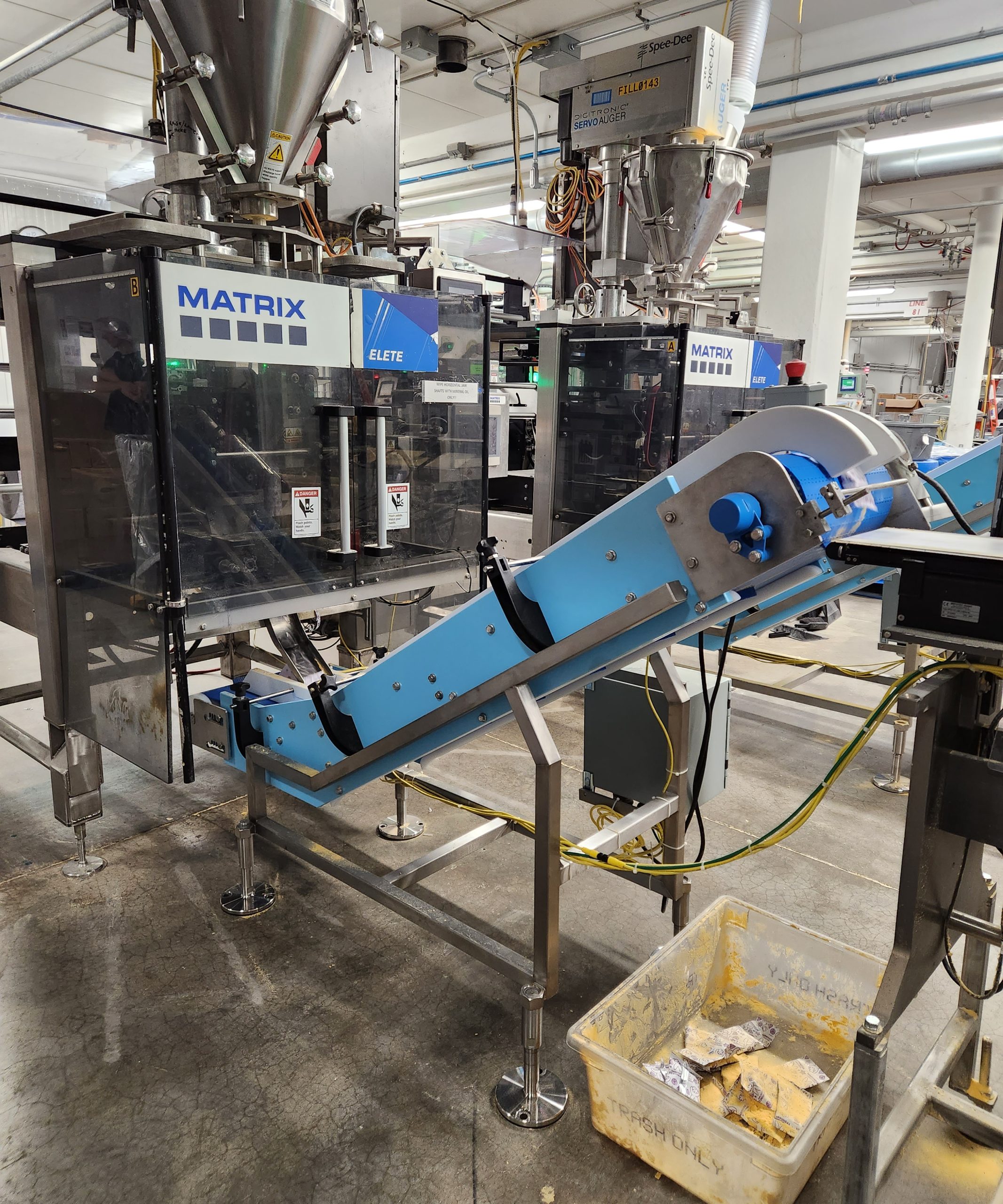 A Dynaclean food grade conveyor at Crest Foods