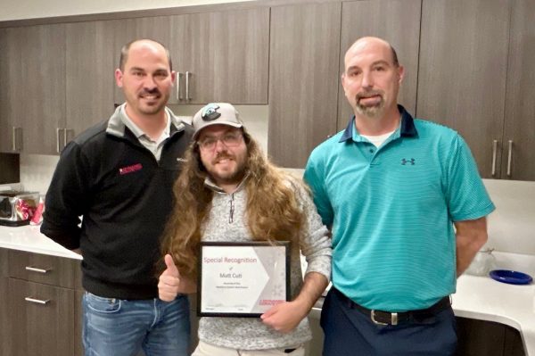 Matt Cuti recognized by Leadership team