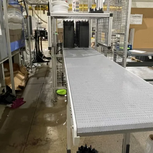 DynaPro conveyor integration with PTC's robotic pick and place automation system