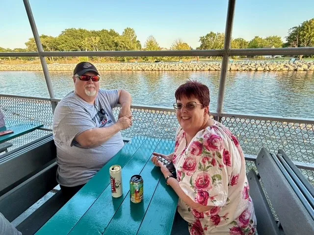 Hollman Family enjoying lake Michigan views on cruise
