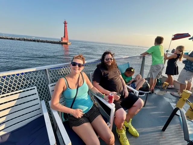 Knowles Family on cruise deck