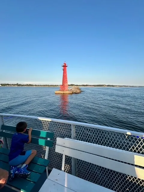 lighthouse in lake michigan