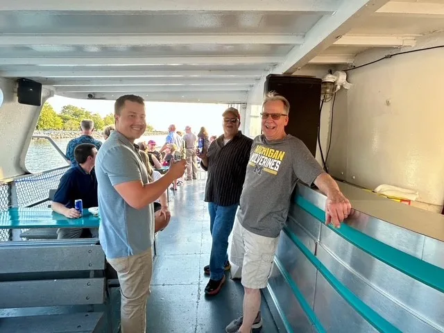 Tim, Tyler and Dave on the Aquastar cruise boat
