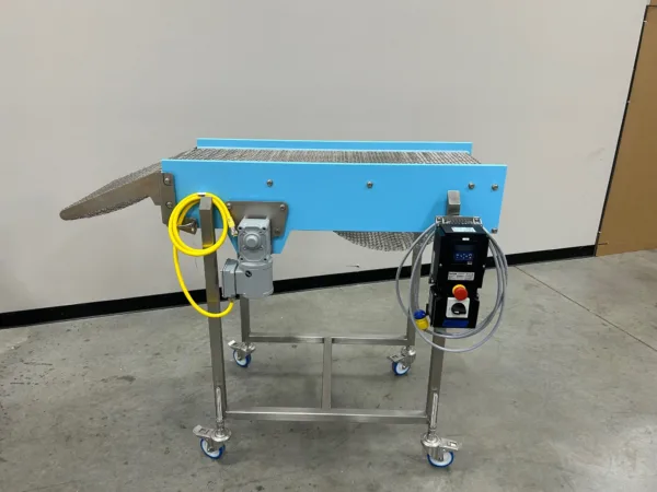 Flat Tight Transfer Dynaclean Adjustable Nosebar tight transfer conveyor