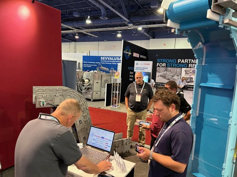 booth visitors for Dynamic Conveyor Pack Expo 2025