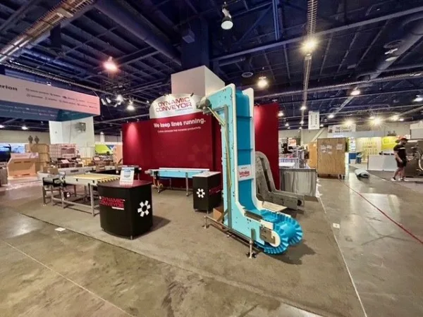 smart conveyance setup at Dynamic Conveyor Booth fro PACK EXPO 2025