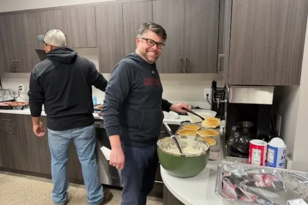 Chef-Koopman-breakfast Mr Koopman helping with the pancake breakfast