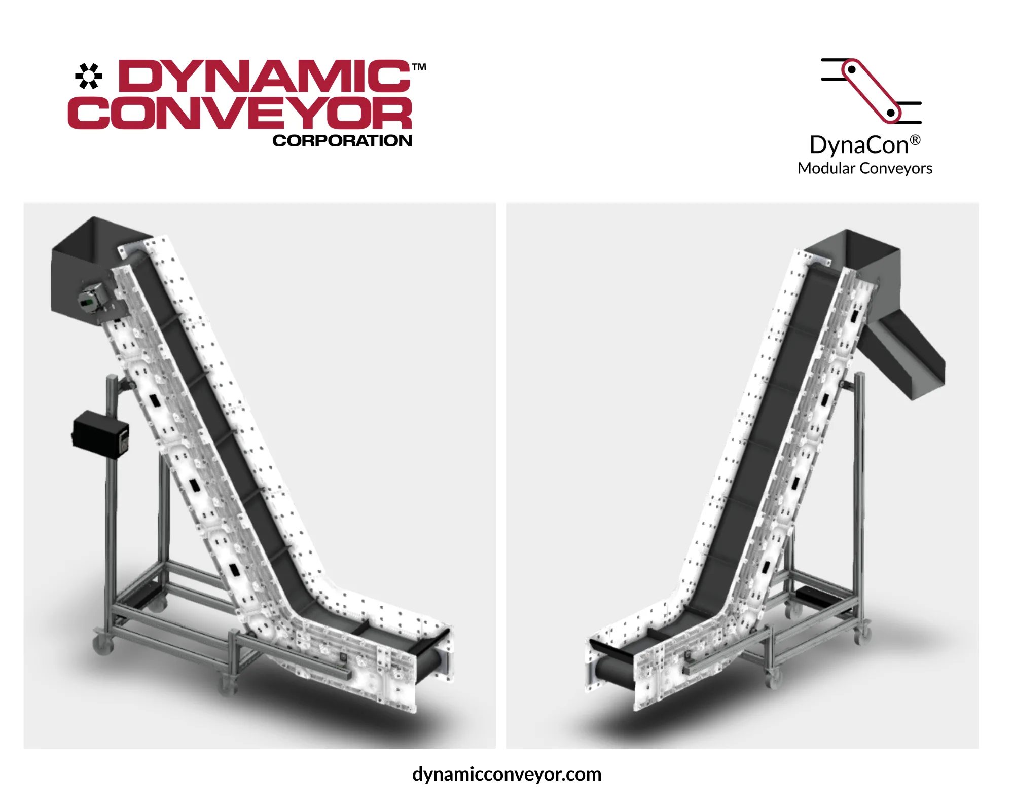 modular conveyor designs used for scrap metal conveyor systems at Westlake Dimex facility