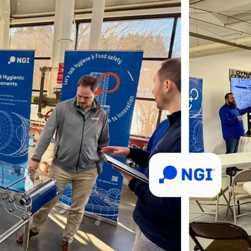 dynamic conveyor staff with NGI for Hygienic Design Innovation Day 2026
