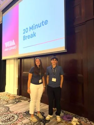 Dynamic Conveyor interns, Lexi and Calvin, at WM Intern Connect Event