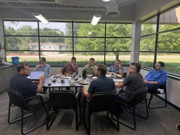 Dynamic Conveyor with HH Barnum staff at Lunch and Learn event