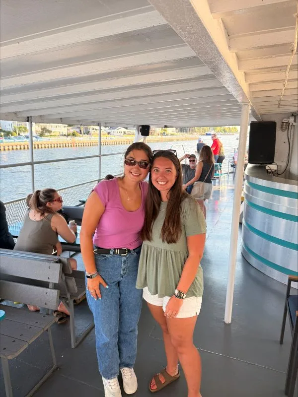 Lexi-Friend-2026-cruise Lexi and friend on the cruise boat