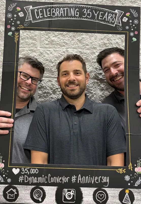 35th-Chris-Scott-Dave Chris, Scott and Dave in the photo frame